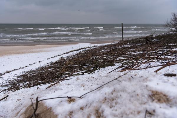 Ледяная февральская Балтика.
